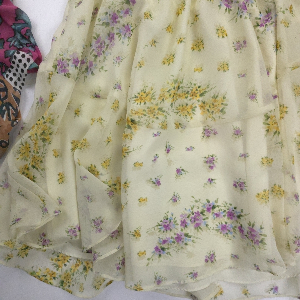 New Steve Madden Yellow Floral Dress XL - Picture 3 of 13